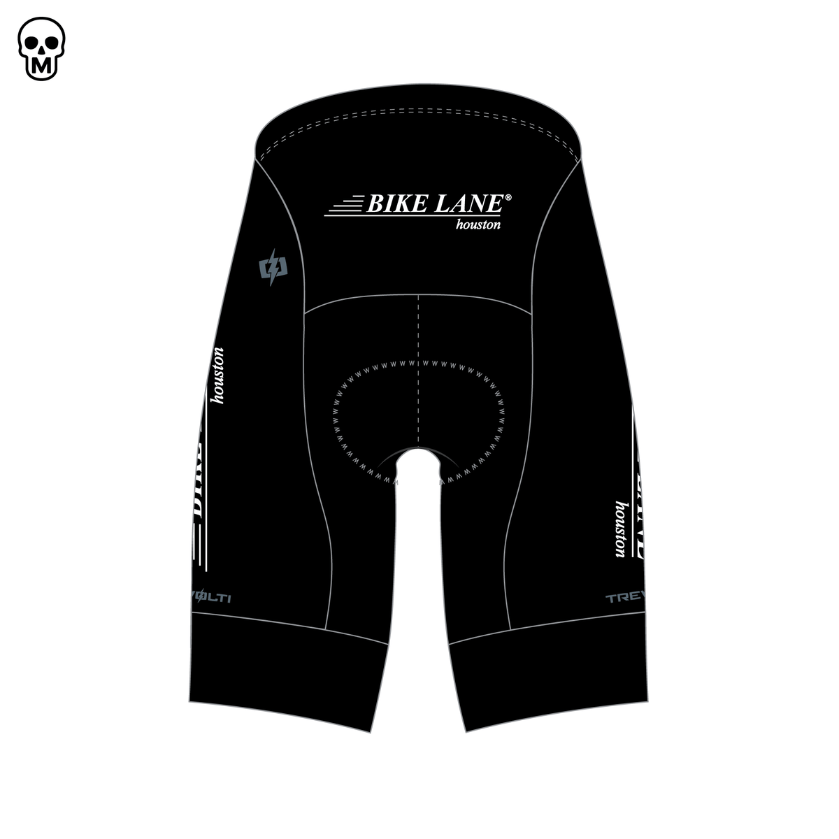 BIKE LANE BLACK & WHITE - COSTANZA TRI SHORTS - 2026