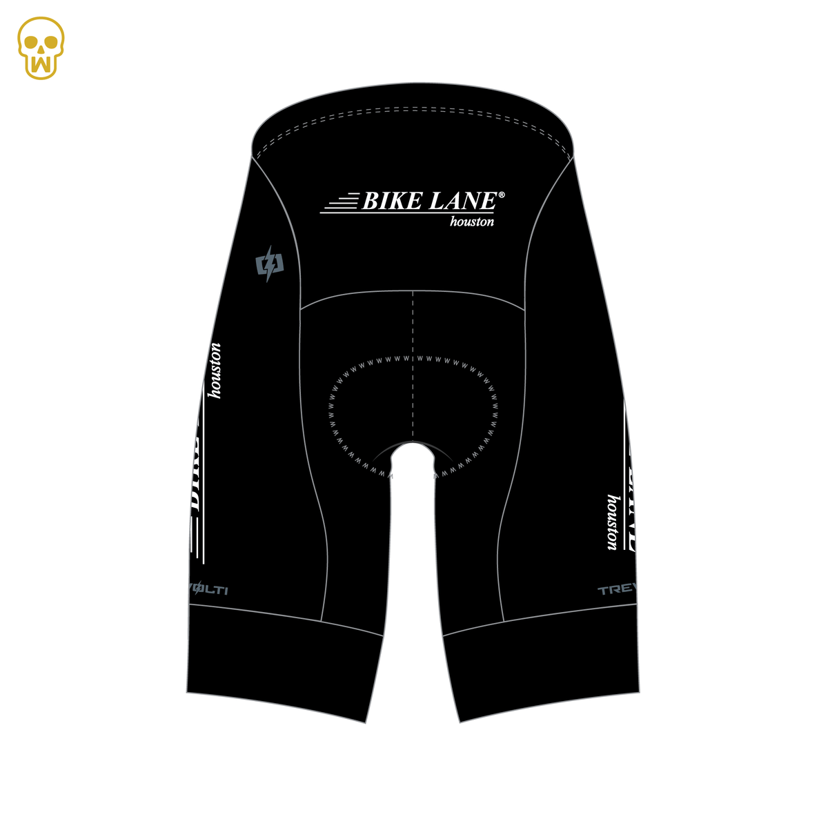 BIKE LANE BLACK & WHITE - COSTANZA TRI SHORTS - 2026