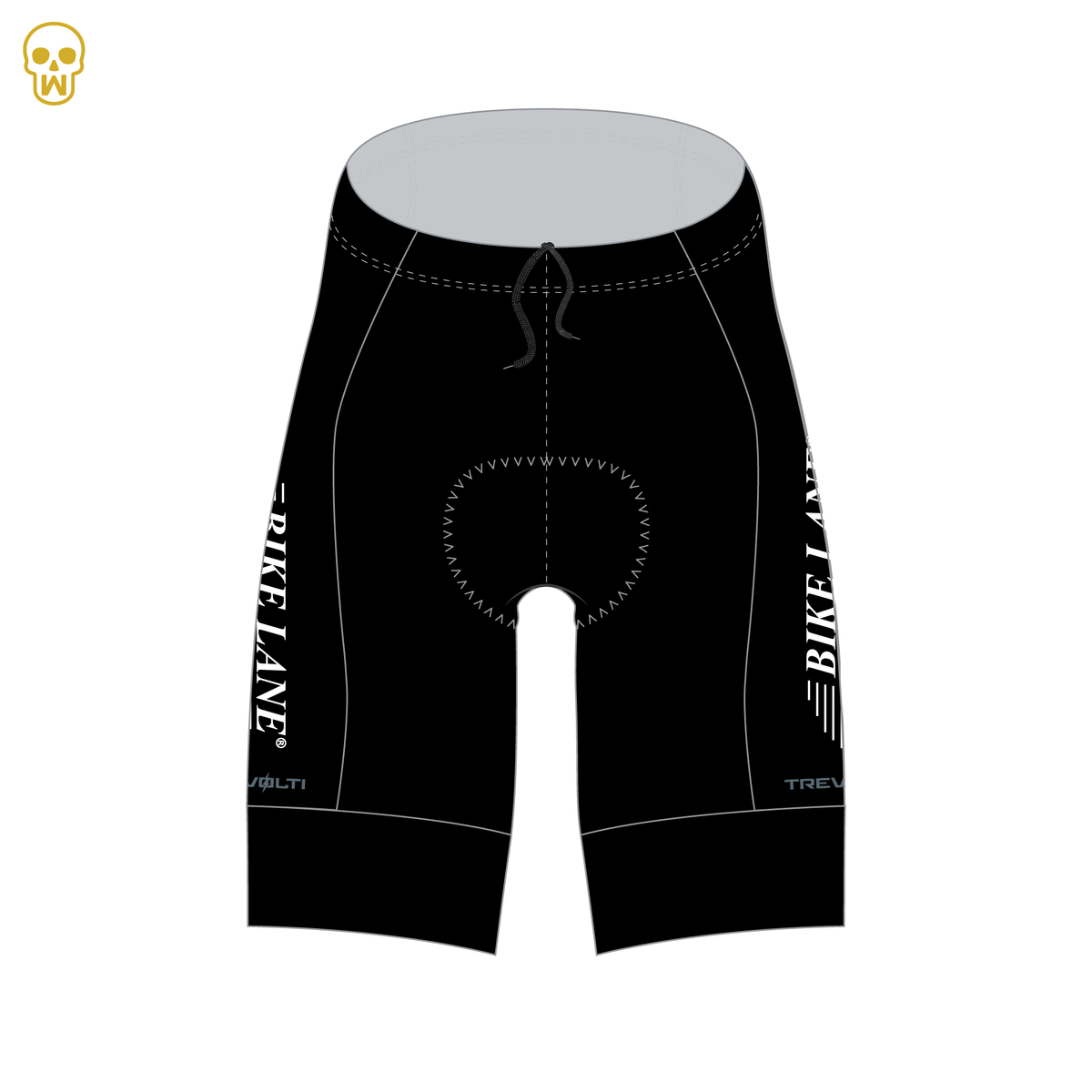 BIKE LANE BLACK & WHITE - COSTANZA TRI SHORTS - 2026