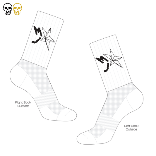 MJ PEDALE AERO SOCKS - WHITE - 2026